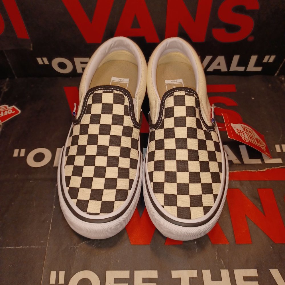 Vans Slip On PRO checkered black white Men's 4.5/Women's 6 VN0A347VAPK - Picture 5 of 13